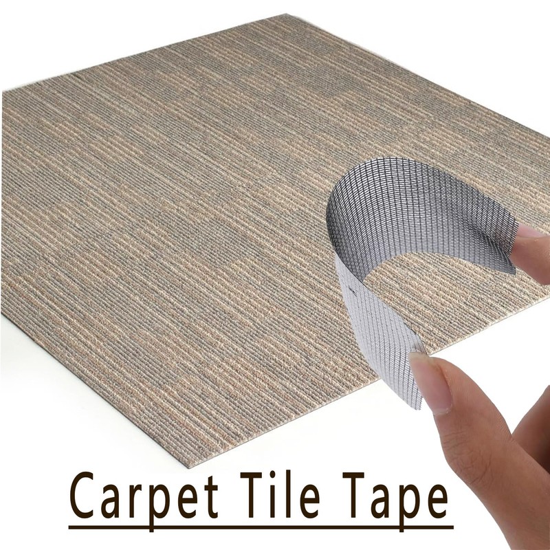 Carpet Tile Tape, 4" x 4"Carpet Square Adhesives Tabs That