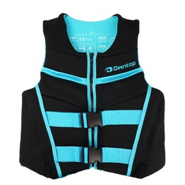 Owntop Buoyancy Aid Teens Kids, Adjustable Swim Vest Unisex, Buoyancy Vest with Safety Buckles for Paddleboarding Kayaking Fishing Sailing - Black M