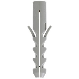 fischer S12 1/2" 25pcs Expansion Plug Rimless Nylon Expands in Two Directions Wood or Chipboard Screws Can Be Used, Ideal for Concrete and Solid Masonry