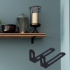Dnyta 6 Pack Shelf Bracket L-Shape Corner Brace Adjustable L