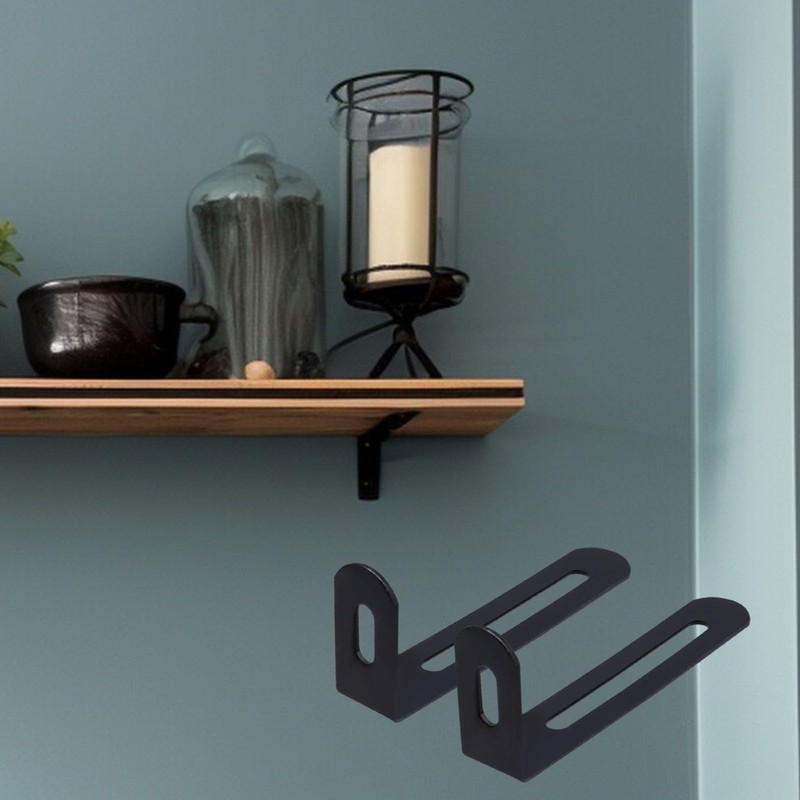 Dnyta 6 Pack Shelf Bracket L-Shape Corner Brace Adjustable L