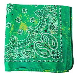 Motique Accessories Modern Tie Dye Bandana (Kelly Green)