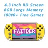 FAITDER-X7-4.3-inch 8GB Handheld Portable Video Game Console Built-in 3000+ Games,