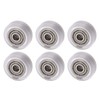 16Pcs 3D Printer Polycarbonate Pulley Transparent Rustproof Robust Bearing Pulley