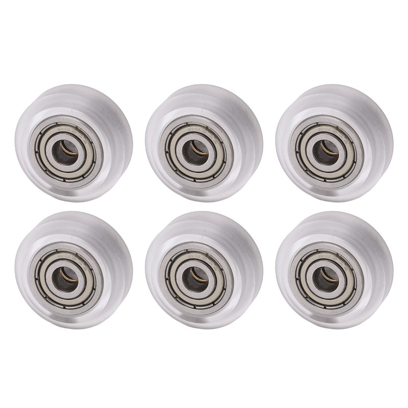 16Pcs 3D Printer Polycarbonate Pulley Transparent Rustproof Robust Bearing Pulley
