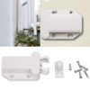 10pcs Heavy Duty Earthquake Cabinet Latch Touch Release White Shape