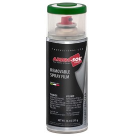 Ambro-Sol V406VE Removable Spray Film, Suitable on all Nonporous Surfaces, Suitable for Car Bodywork, Sports Equipment, Tools etc., Recyclable Tinplate Canister, NET WT. 10.40 OZ. 400ml, Green