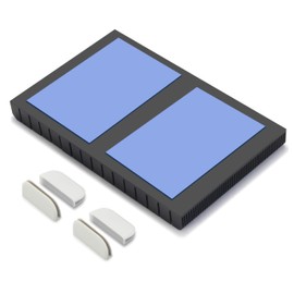 GLOTRENDS Aluminum Heatsink for WiFi Router, 180x115x15mm Aluminum Body, 2 Thermal Pads Included