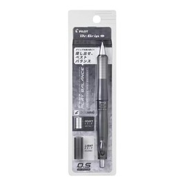Pilot HDGCL70R-CB Mechanical Pencil, Doctor Grip CL Play Balance, 0.5mm, Clear Black (Set of 5)