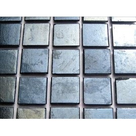 75 Sheet Shiny Black Iridescent 20mm Mosaic Tiles