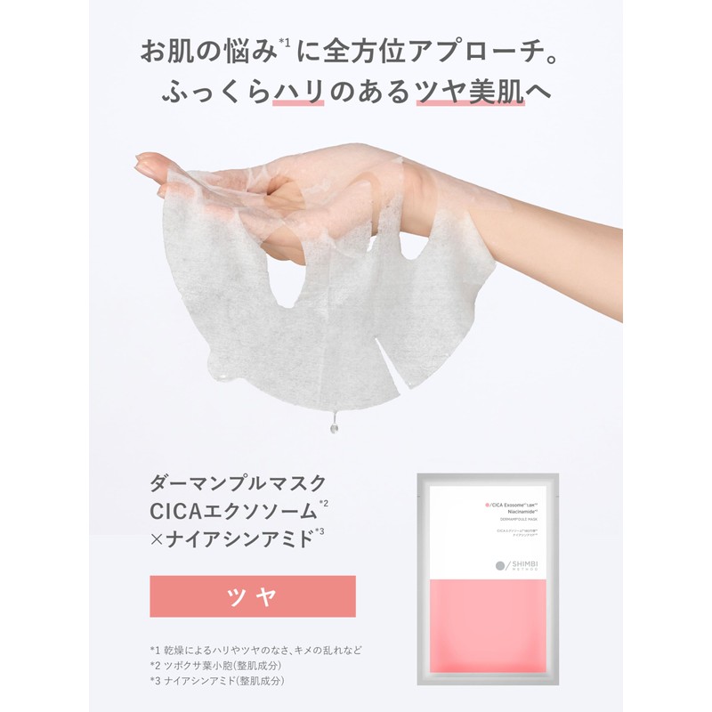 SHIMBI Dermanple Mask [CICA Exosome x Niacinamide] 1 Sheet Simbi
