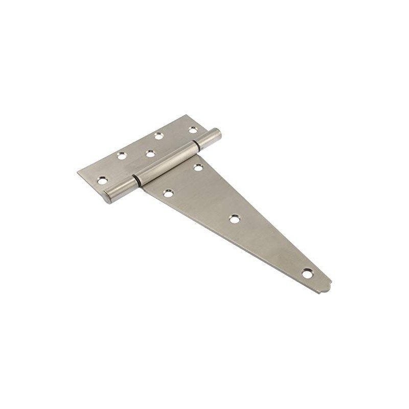 Hardware Essentials 853377 Heavy Duty T-Hinges Stainless Steel 10"