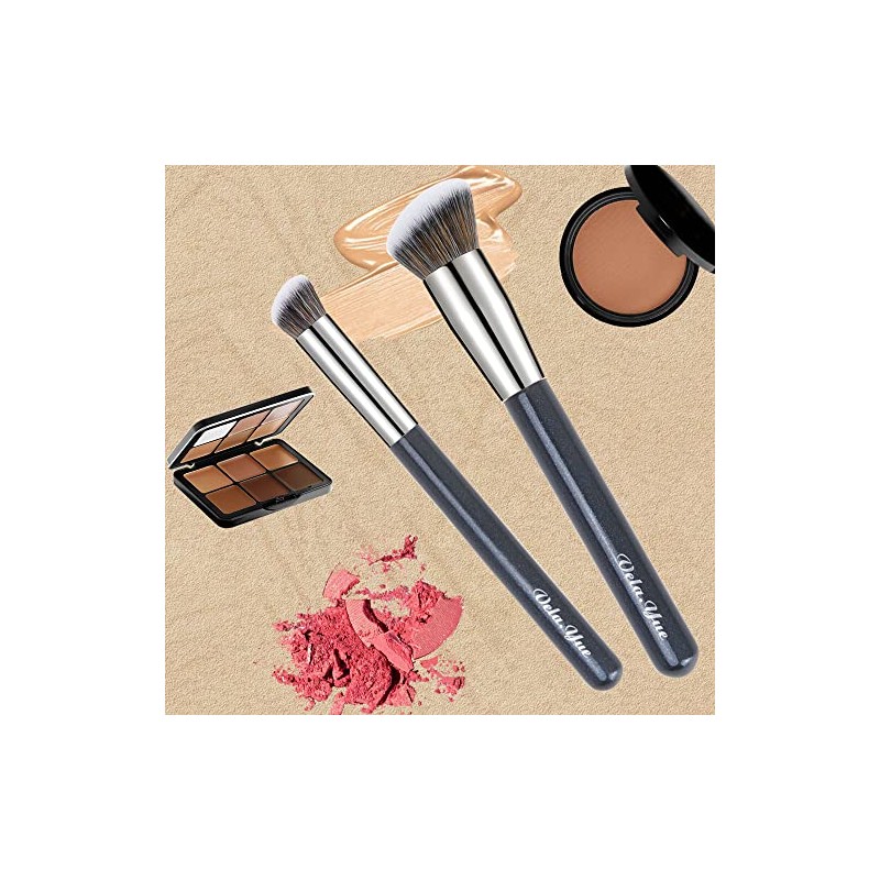 Vela.Yue Brochas de Maquillaje Base Corrector 2 piezas