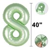 40 Inch Giant Olive Green Foil Number 8th 18th 28th