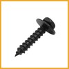 Partuto 8pcs 6 x 35mm Stainless Steel Black Screw for