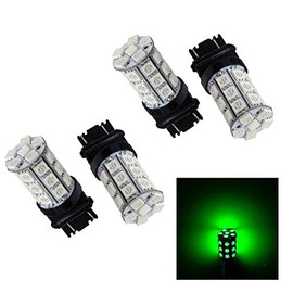PA LED 4pcs 30 SMD 5050 LED Tail Stop Light Bulbs 3156 3057 3157 12V-Green