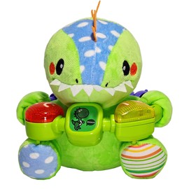 JYB Hopefuture Baby Music Toys for 3-6-12 Months, Dinosaur Stuffed Animals Baby Toys, Early Learning Toys with Light Up & Sound for Toddler Boy Girl Gift