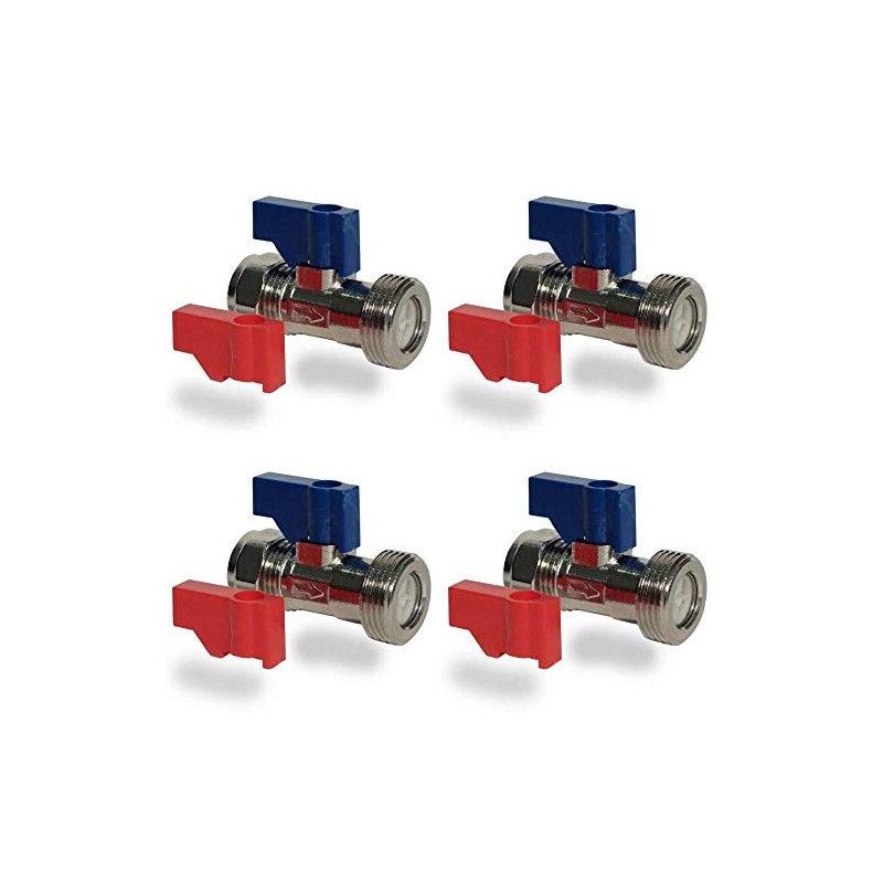 Aumix 15mm x ¾ inch Straight Washing Machine/Dishwasher Isolation Valve