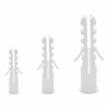 300 PCS White Wall Plugs, Expansion Nail Plugs, Plastic Screw