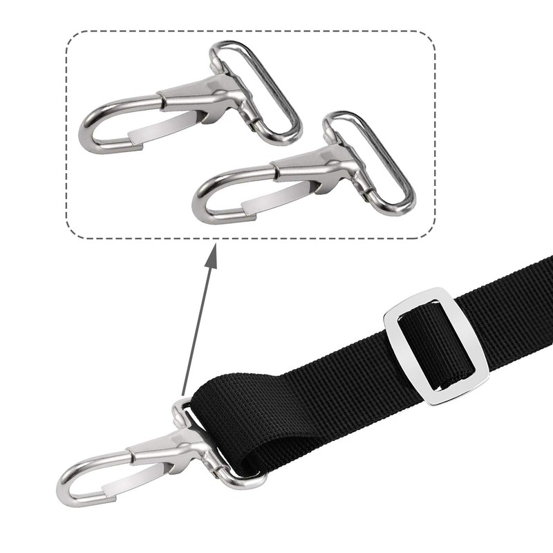 Amadget 5 Pcs Stainless Steel Bimini Strap Snaps Hooks for