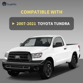 TangMiGe 4-Pack Wheel Skins Compatible with Toyota Tundra 2007-2021, 18 inch 18", Hubcap Wheel Cover (Black Color)