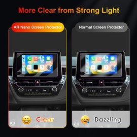 BSTW 2024 Tacoma Screen Protector for 2022-2025 Toyota Tundra SR/SR5 2024 Tacoma TRD PreRunner/TRD Sport 8-In Pickup Truck Accessories Anti-Reflective Soft Nano Protective Film 2PCS