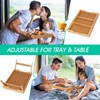 Artmeer Artmeer Bed Tray Table with Folding Legs,Bamboo Breakfast in