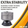 PIPE DECOR Furniture Leg Levelers for ½” Pipe Legs (4