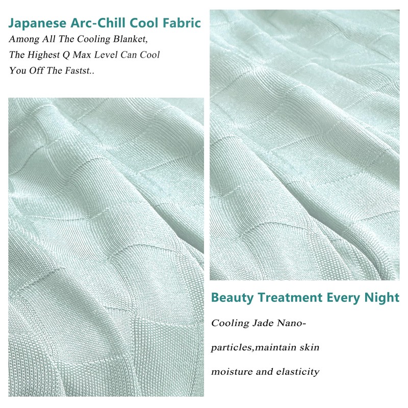 AmyHomie Cooling Blanket,Summer Blankets with Double Sided Cold Effect, Arc-Chill