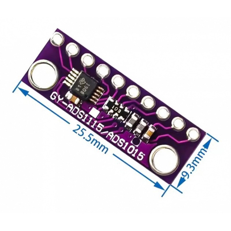 PAMEENCOS 2pcs GY-ADS1015 ADS1015 12 Bit Analog to Digital Ultra-Small