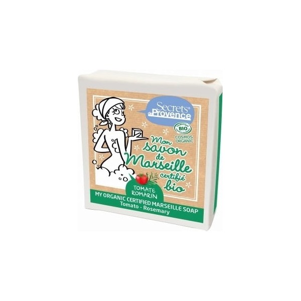 Secrets de Provence Tomato & Rosemary Marseille Soap, 100 g