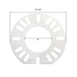 3616 Replacement 4" Oil Burners Adjustable Mounting Flange Gasket (2 Pack) Fits for Beckett Wayne Carlin Riello Oil Burner，9550