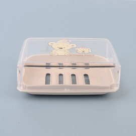 Square soap stand with lid case 5ea