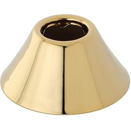Westbrass BELL1PB Elizabethan Classics 1/2" Solid Brass IPS Bell Flange, Polished Brass