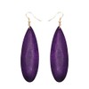 Bohemian Geometric Natural Wooden Earrings Dangle Lightweight Teardrop African Ethnic