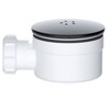 SPARES2GO Shower Trap for 90mm Tray Plug Hole 1.5" Luxury