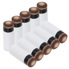 caution 12MM Hard Brown Cue Tips Billiard Replacement Screw-on Tips with Pool Cue Stick Ferrules 10 PCS