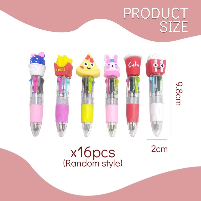 16 Mini Telescopic Pens, Creative Pens, Study and Office Supplies,