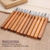 12Pcs Woodcut Knife Set Hand Wood Carving Chisels DIY Woodworking