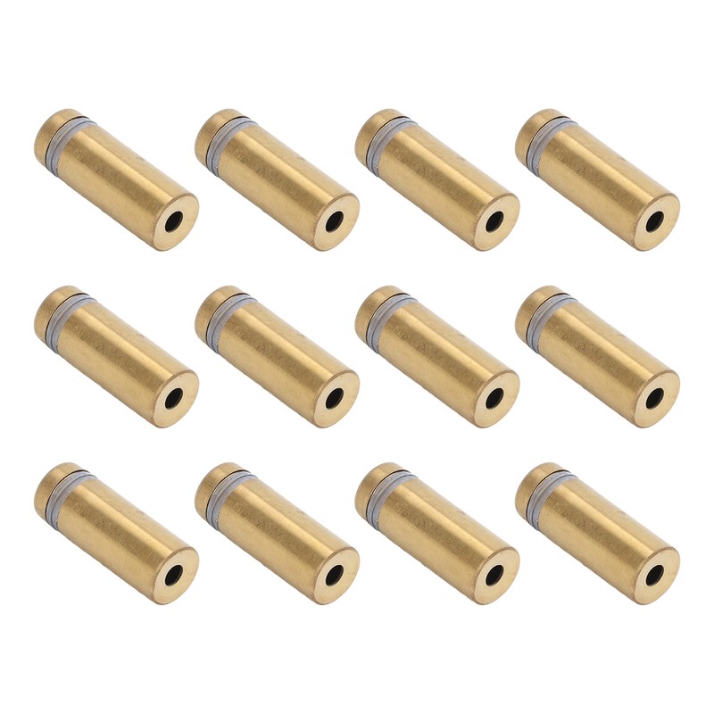 12Pcs Standoff Screws Stainless Steel Electroplated Brushed Gold Advertising Nails