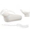 Unisex 800ml White Travel Urinal with Attachment and Urine Bottle