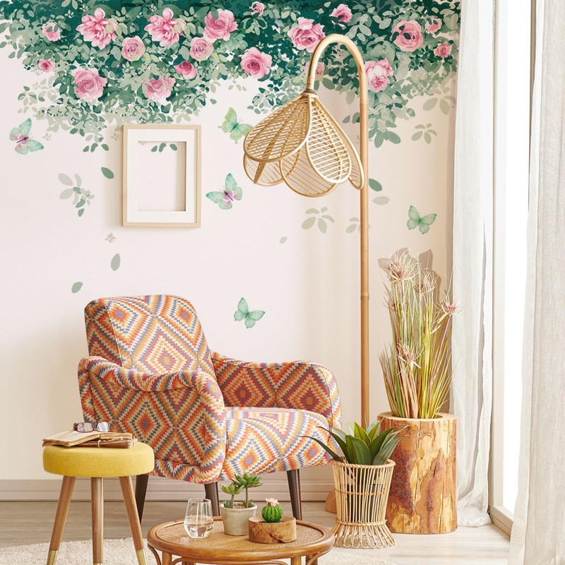 Floral Wall Stickers Removable Wall Stickers Wallpaper Stickers Flowers Home