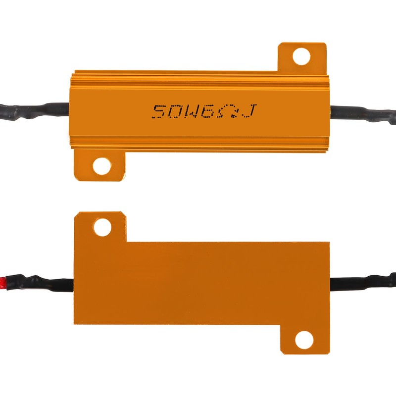 4Pcs 50W 6ohm Load Resistors Fix LED Bulb Hyper Flash/Error