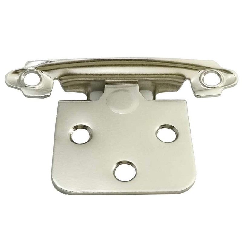 Smbbit Traditional Cabinet Hinge Variable Overlay 10 Pack Bright Nicke