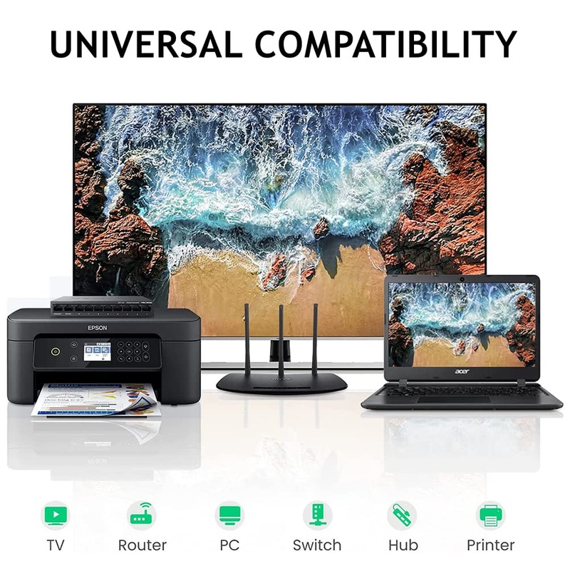 PENGLIN 5PCS RJ45 Panel Mount Coupler, D-Type RJ45 Panel Connector,