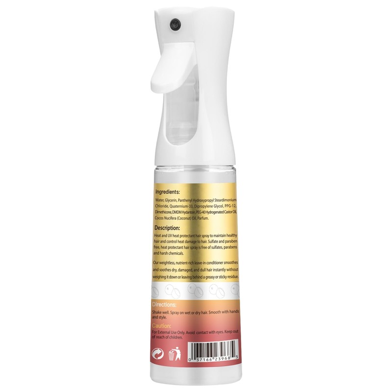 Leave In Conditioner & Heat Protectant Spray Smooth Flyaways Add