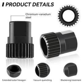 Frdhee Bicycle Wheel Hub Tool Bike Ring Nut Tool, Bike Rear Hub Lock Ring Nut Removal Repairing Tool Compatible with DT Swiss DT 350 240 440 540 Ratchet