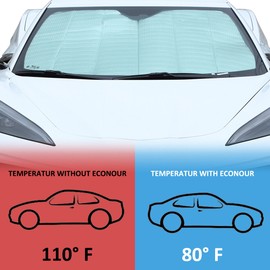 autopart2021 For 2020-2025 C8 Corvette Windshield SunShade Sunshade Car Foldable Windshield