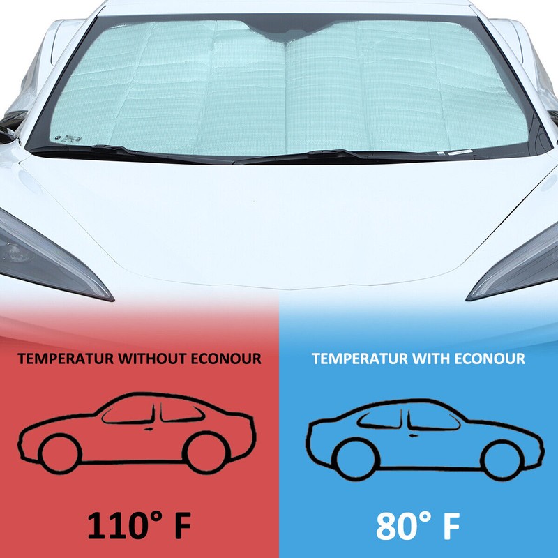 autopart2021 For 2020-2025 C8 Corvette Windshield SunShade Sunshade Car Foldable