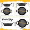 Ziliny 3 Size Mini Cast Iron Skillets with Handle Small